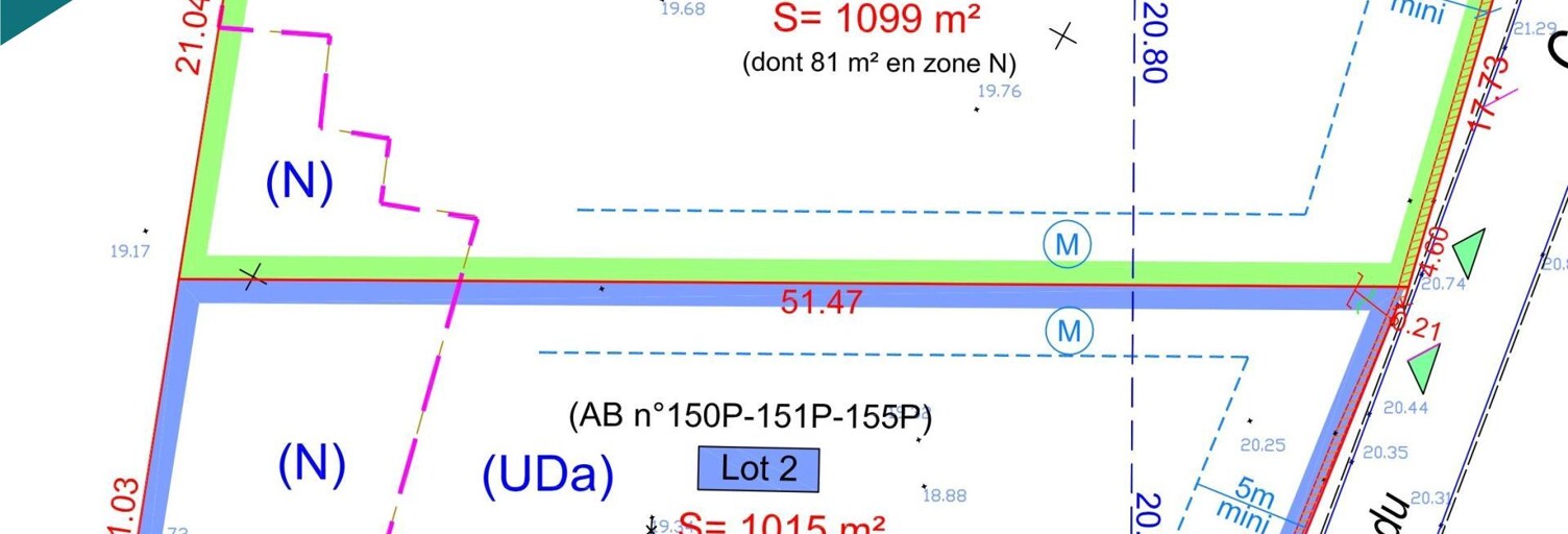 Terrain  1015 m² à vendre à Blendecques (62575)
