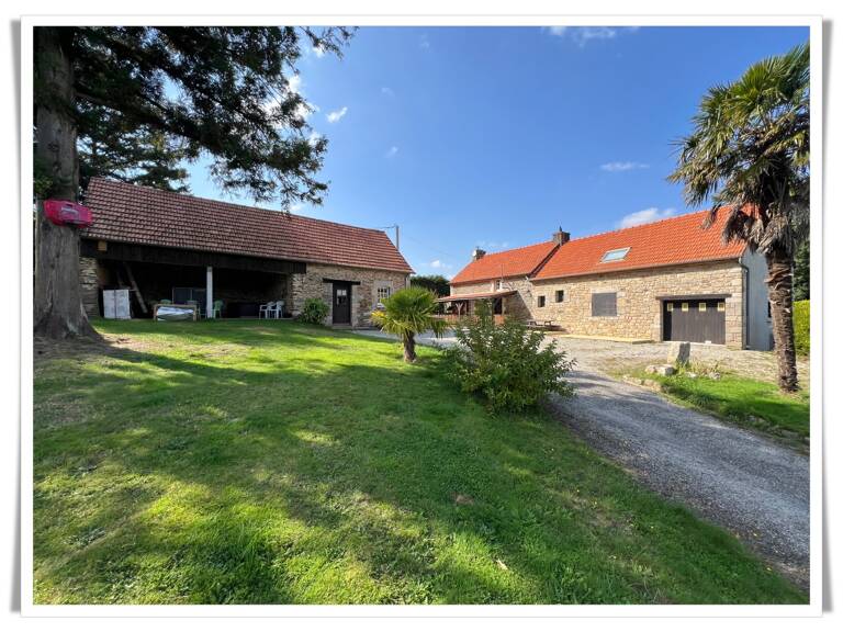 Maison à vendre 6 pièces PLUMELIAU (56) Propriété en pierre au cœur de la nature – Un cadre de vie enchanteur — photo 1