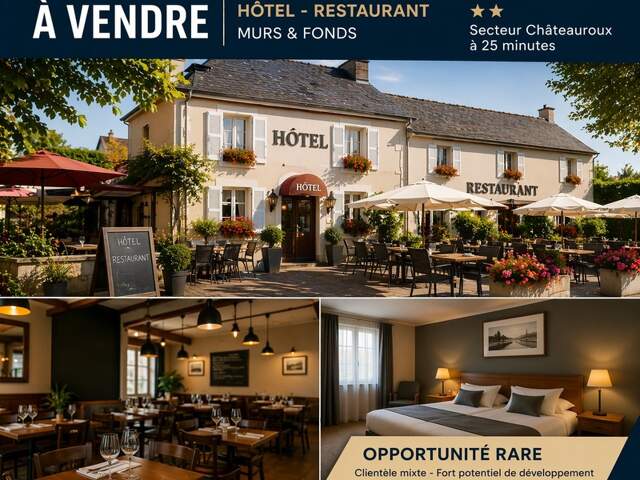 HÔTEL – RESTAURANT 2★ À VENDRE – MURS & FONDS — photo du bien