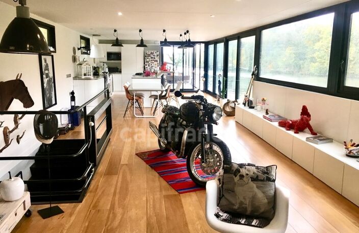 Péniche d’habitation 250 m² – 5 chambres – Terrasses – Fort potentiel – Auvers-sur-Oise (déplaçable) — photo 2