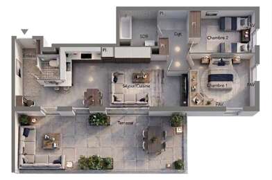 Appartement 3 pièces 263662 €