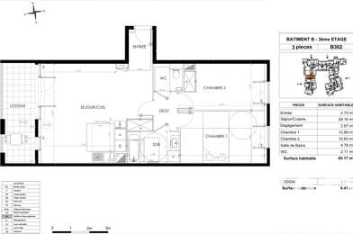 Appartement 3 pièces 430000 €