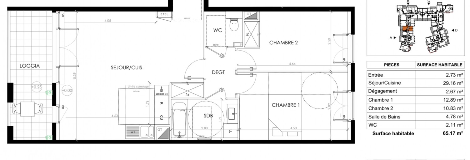 Appartement 3 Pièces 65 m² à vendre à Le Plessis-Robinson (92350)