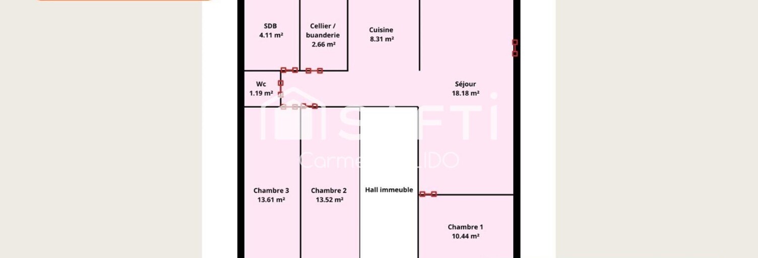 Appartement 4 Pièces 76 m² à vendre à Cavignac (33620)