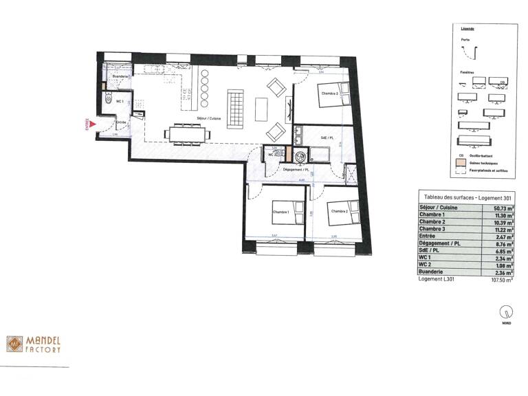 Appartement 4 pièces 107 m² — photo 1