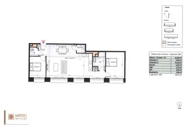 Appartement 3 pièces 316000 €