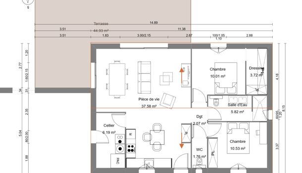 Terrain  à vendre Surgères 17700