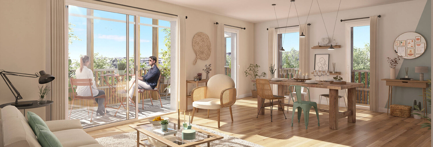 Appartement neuf T2, T4 Pièce 40 à 75 m² à vendre à Saint-Nazaire (44600)