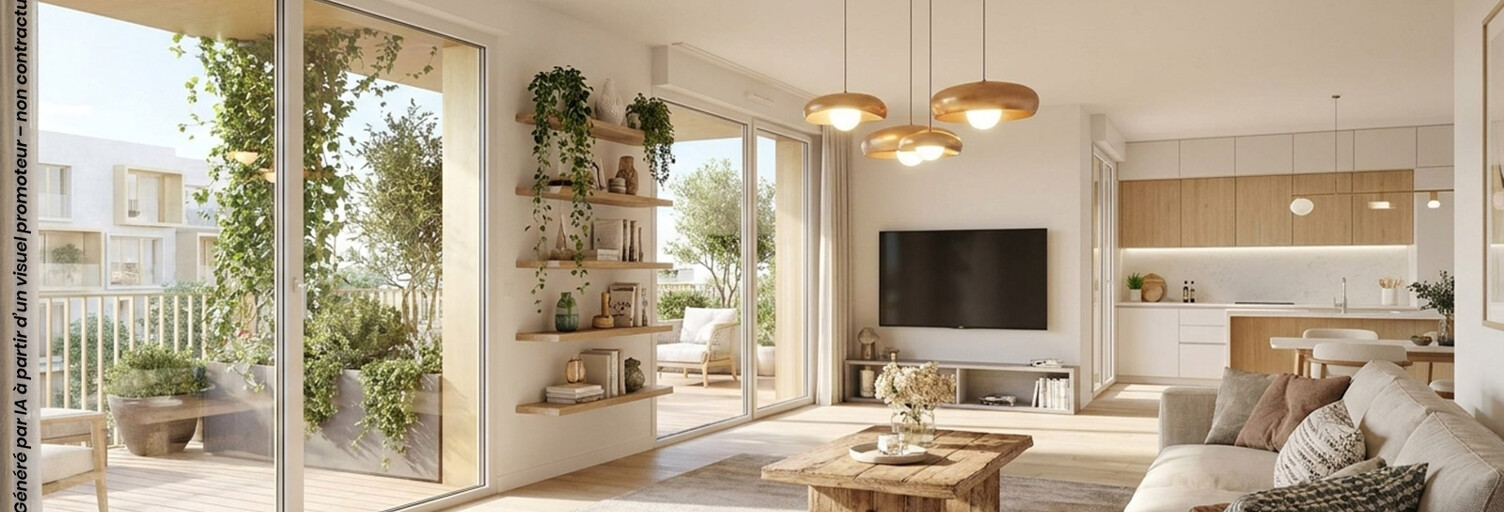 Appartement neuf T1, T2, T3, T4, T5 Pièce 25 à 90 m² à vendre à Lattes (34970)