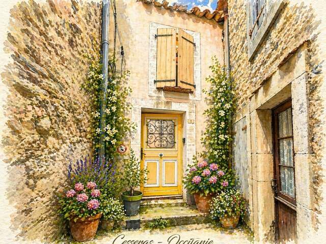 Maison de village avec terrasses – 2 chambres – potentiel locatif – Cesseras (Minervois) — photo du bien