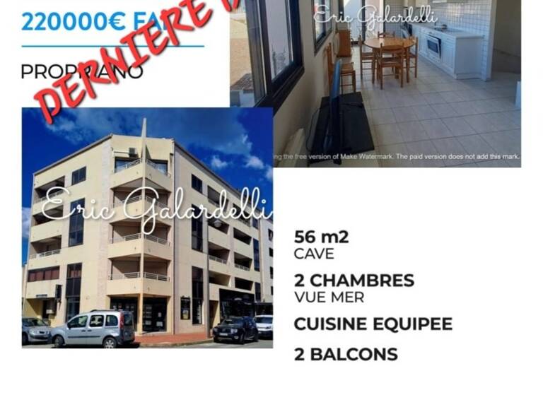 PORT DE PROPRIANO  : Votre appartement  3 pièces en duplex lumineux et calme sur cour en plein centre ville, plage et port au pied, idéal primo accedent,investissement locatif où résidence secondaire — photo 1