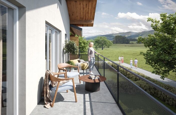 À vendre – Appartement T4 de 85,73 m² en duplex au dernier étage à Lully (74) — photo 2