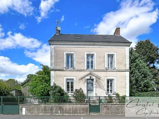 Dpt Sarthe (72), à vendre proximité gare MONTVAL SUR LOIR, maison bourgeoise 5 chambres sur 600 m² de terrain — photo du bien