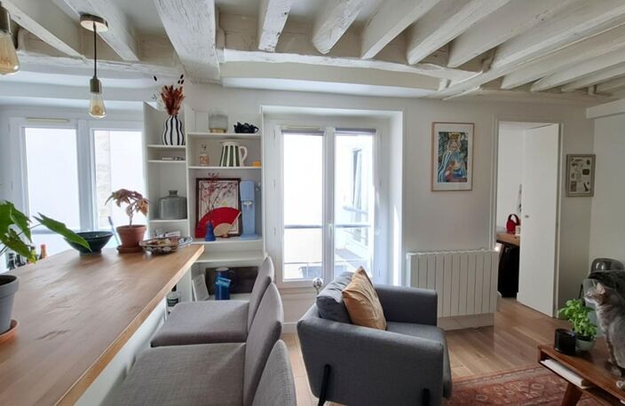 Appartement Paris 2 pièces 31 m² Paris 3 Ascenseur quartier Sainte-Avoye — photo 4