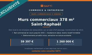 Commerce 1 Pièce 385 m² à vendre à Saint-Raphaël (83700)