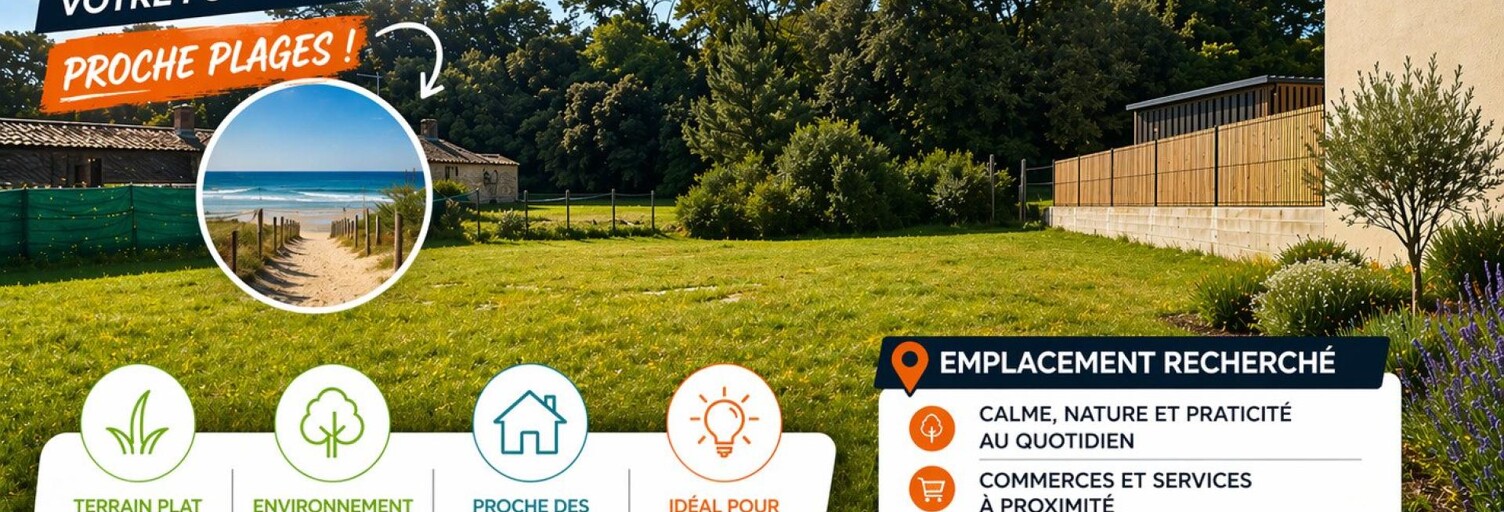 Terrain  555 m² à vendre à Longeville-sur-Mer (85560)