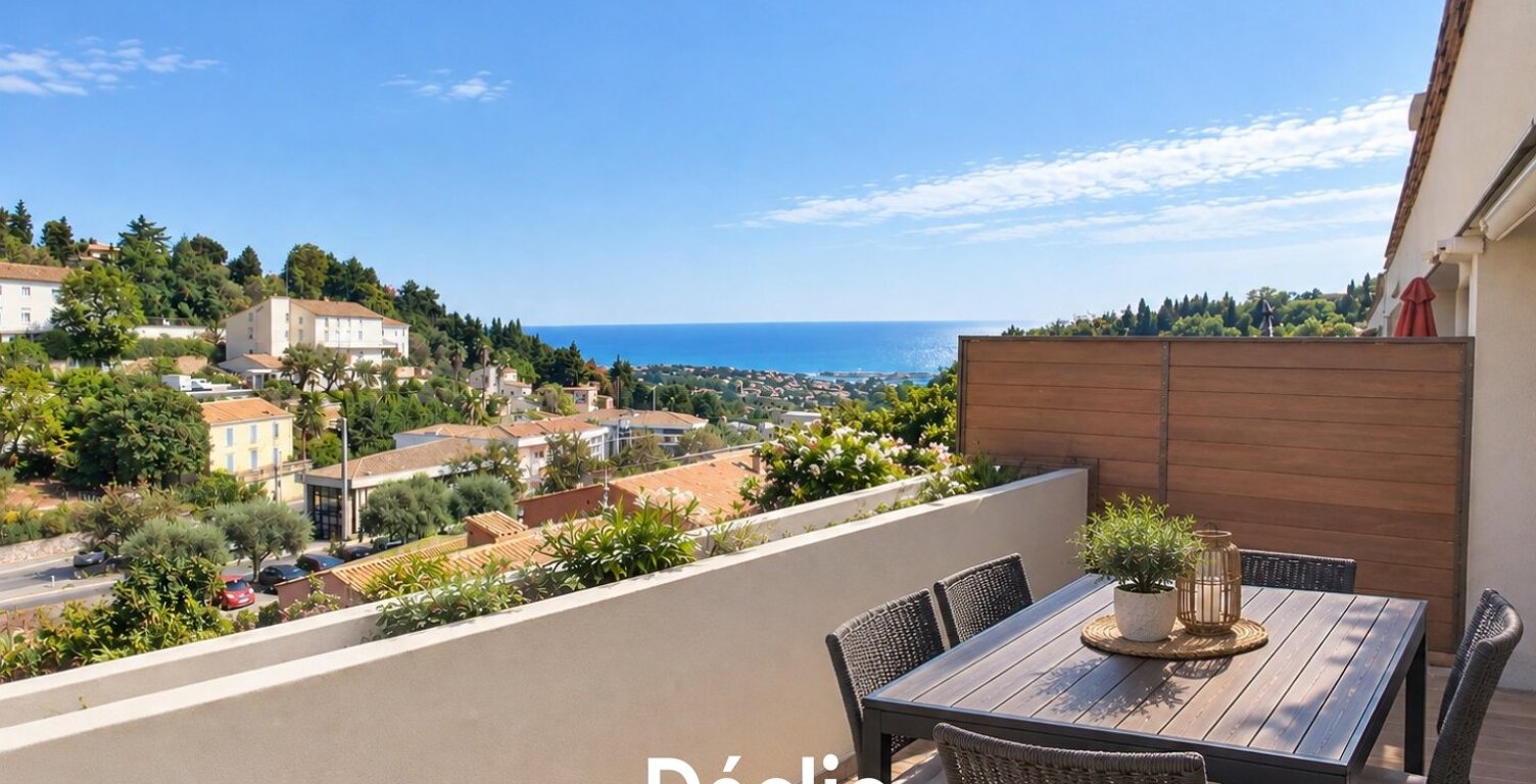 3 PIECES - VUE MER - TERRASSE - PARKING - CHATEAUNEUF GRASSE — photo 1