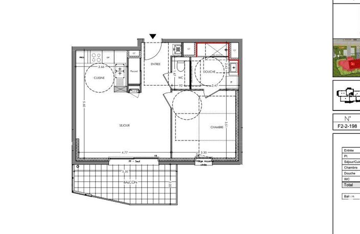 Vente Appartement 2 pièces — photo 2