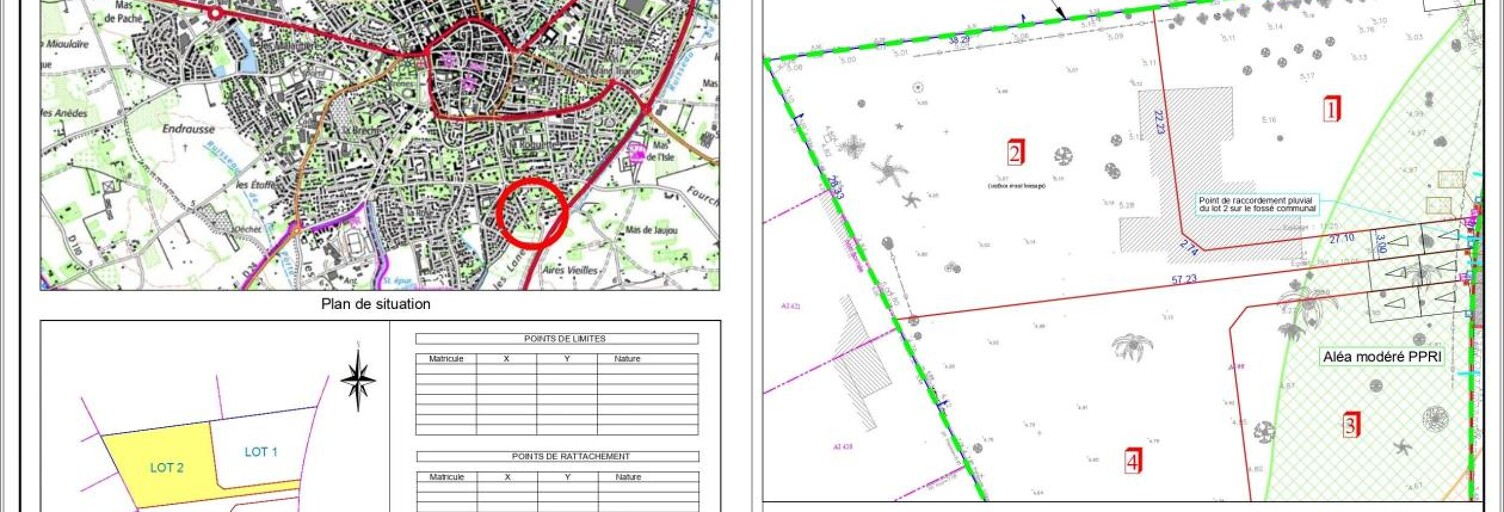 Terrain  994 m² à vendre à Lunel (34400)