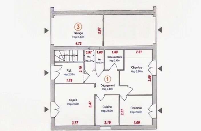 Pyrénées Orientales (66) - Appartement F3 – 56 m² – 2 chambres + garage – Vendu loué - Libre au 01/04/2028 — photo 3