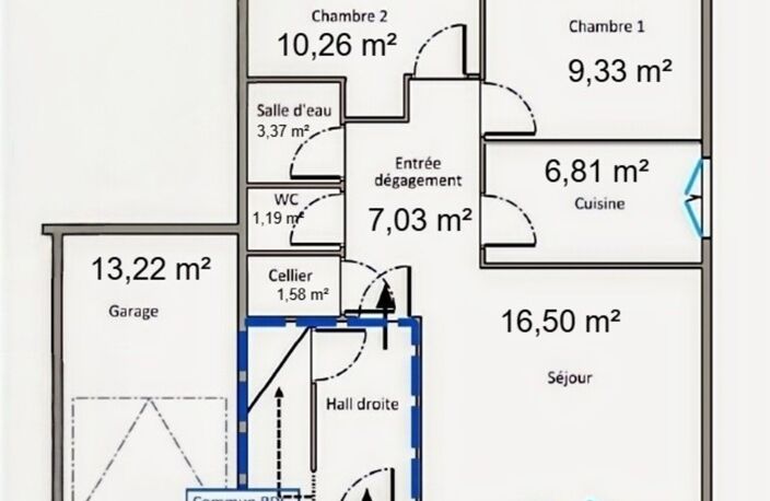 Pyrénées Orientales (66) - Appartement F3 – 56 m² – 2 chambres + garage – Vendu loué - Libre au 01/04/2028 — photo 4