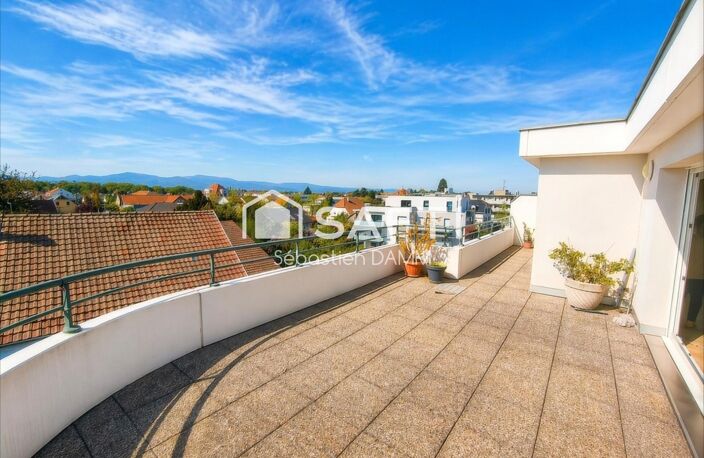 Rare à Illzach centre : attique lumineux avec immense terrasse panoramique — photo 2