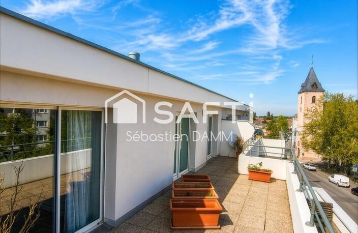 Rare à Illzach centre : attique lumineux avec immense terrasse panoramique — photo 5