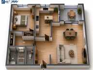 Superbe 2 pièces de 51 m² en DERNIER ETAGE + cave + Parking — photo 4