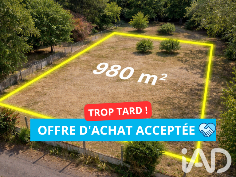 Vente Terrain à bâtir 980 m&sup2; — photo 1
