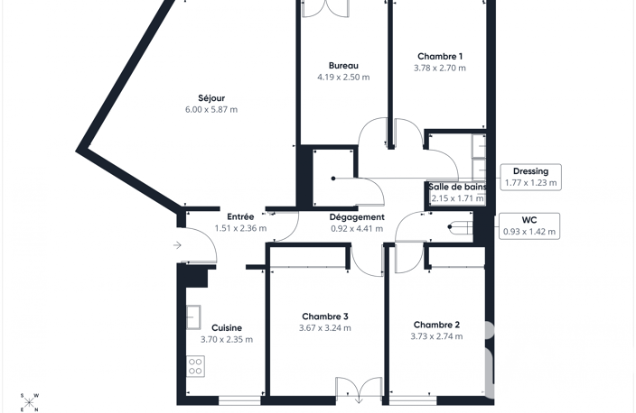 Vente Appartement 5 pièces — photo 3