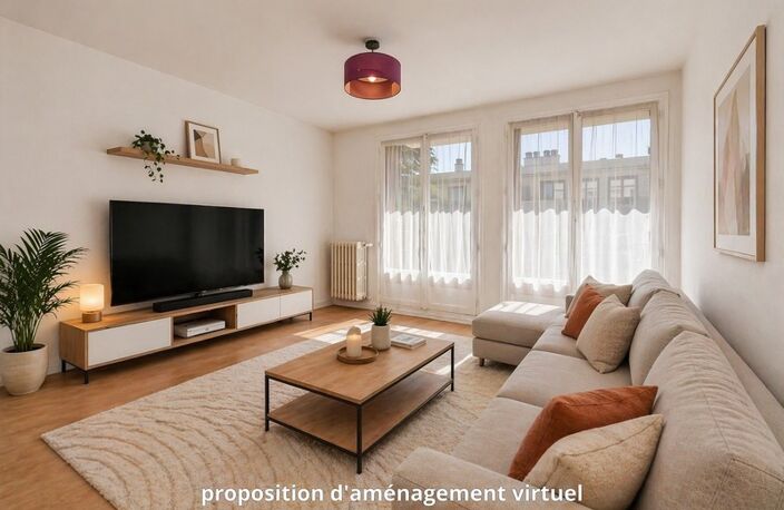 FRESNES - 3 PIECES - 61,38 m² - BALCON, CAVE ET BOX - RESIDENCE EN PIERRE DE TAILLE — photo 2