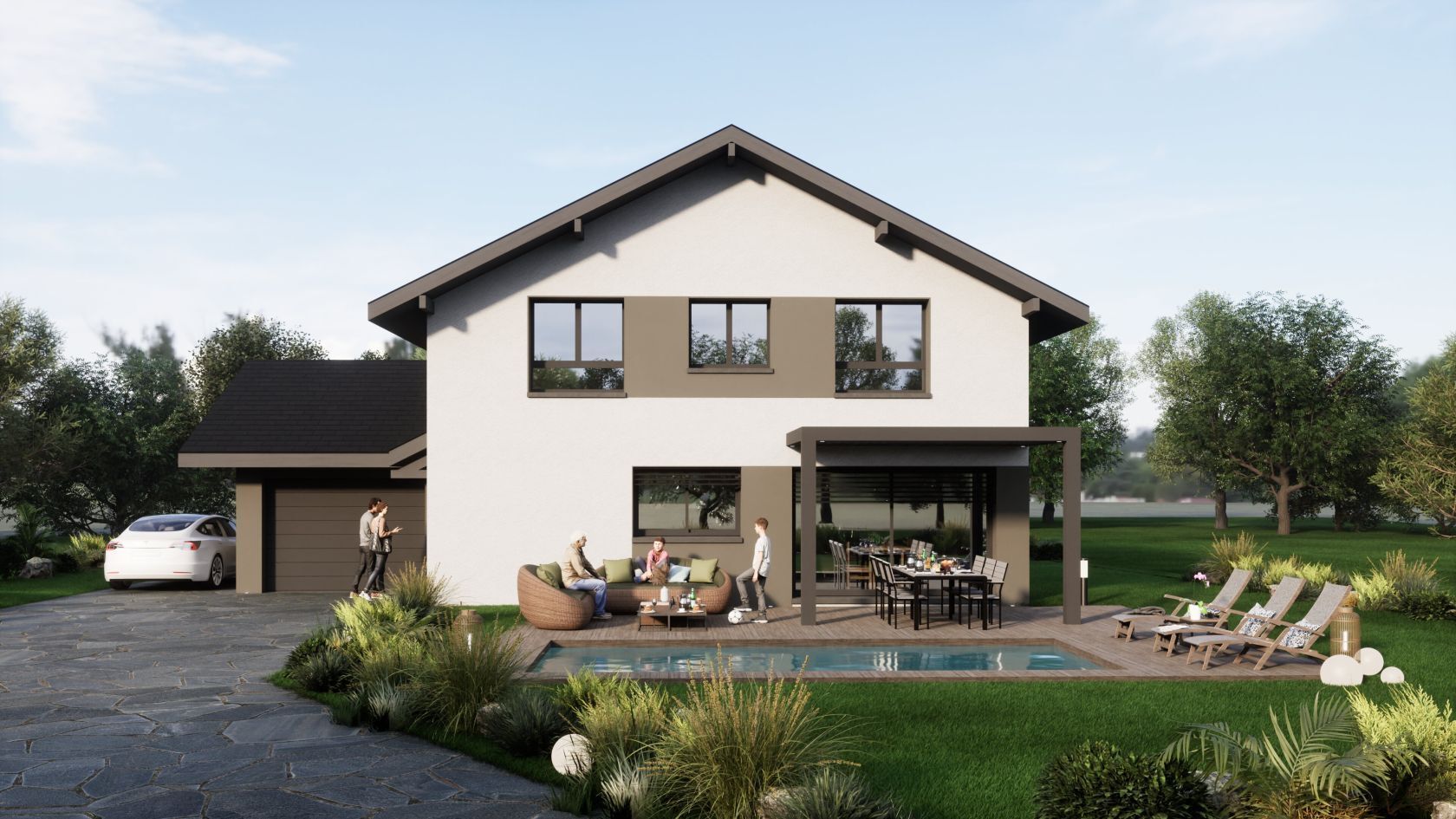 Projet de construction d'une maison 110 m² avec terrain à LA TOUR (74)