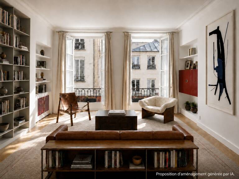 Appartement traversant calme et lumineux PARIS 1er — MARCHÉ SAINT-HONORÉ / PLACE VENDÔME — photo 1