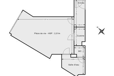 Appartement 1 pièces 278000 €