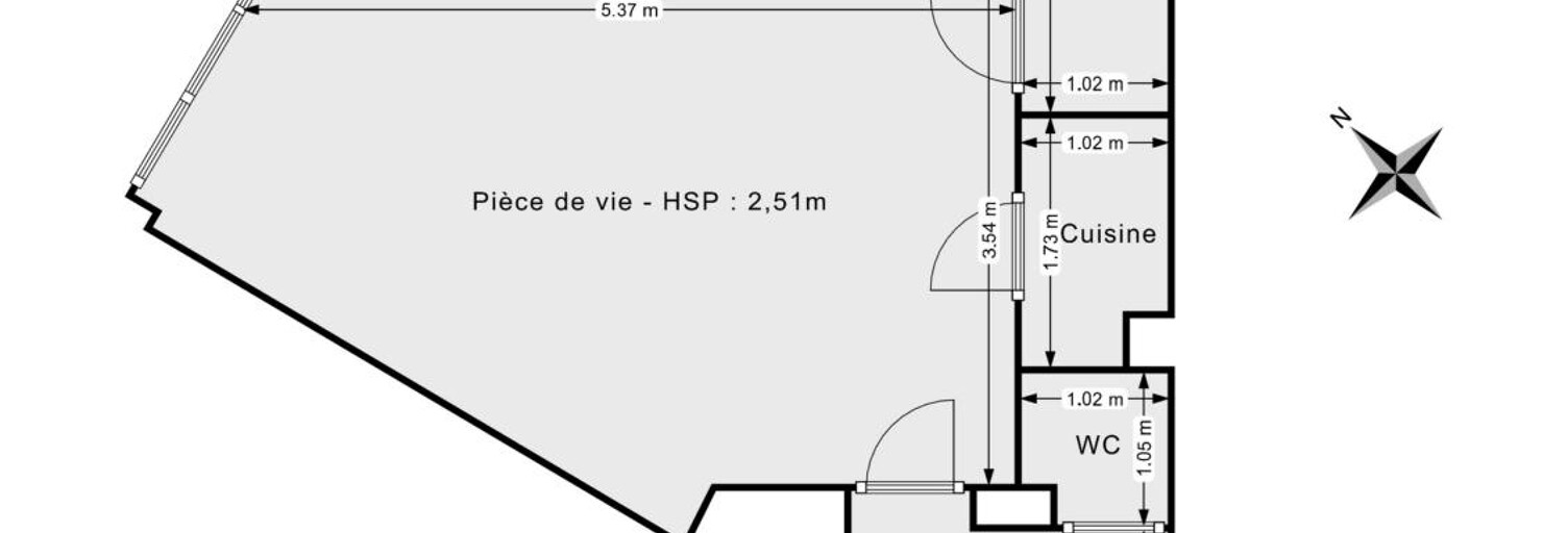 Appartement 1 Pièce 27 m² à vendre à Paris 11 (75011)