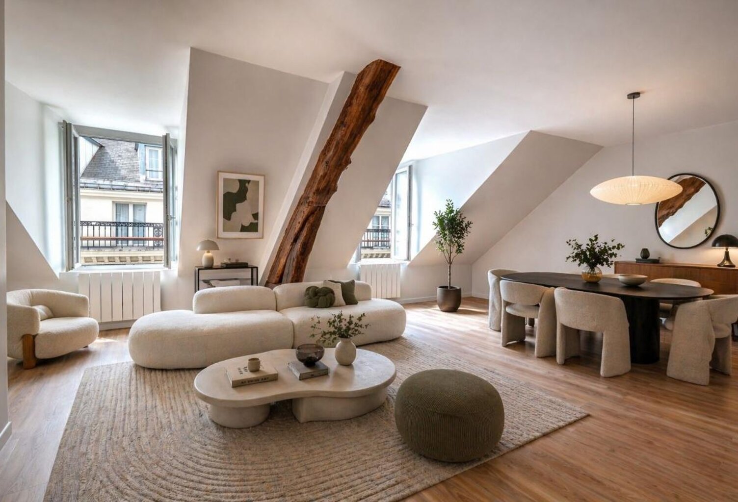 Paris 8-Dernier étage avec ascenseur à deux pas de l'Elysée-63M2 au sol-Appartement rénové et lumineux — photo 1
