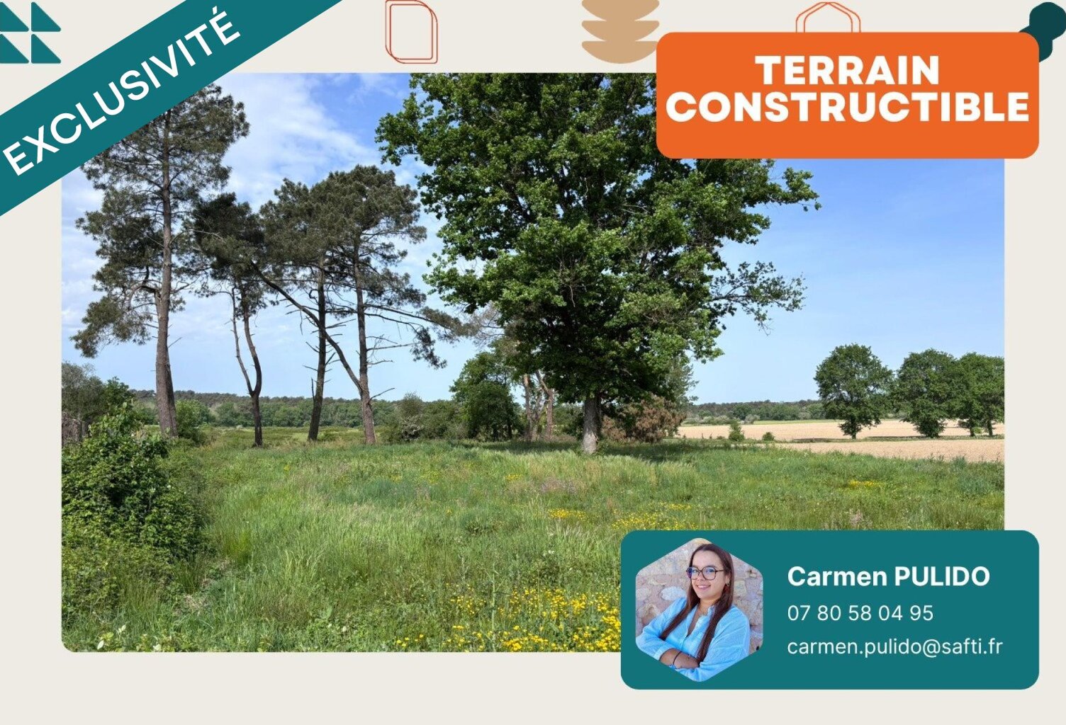 Terrain constructible de 3 852 m2 — photo 1