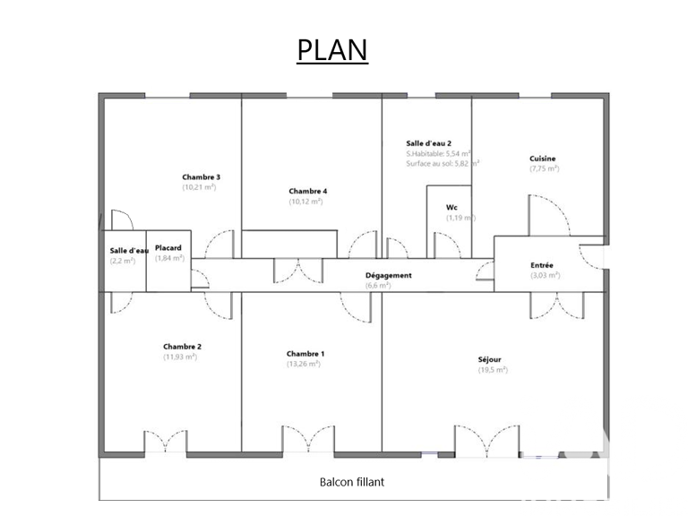 Vente Appartement 5 pièces — photo 1