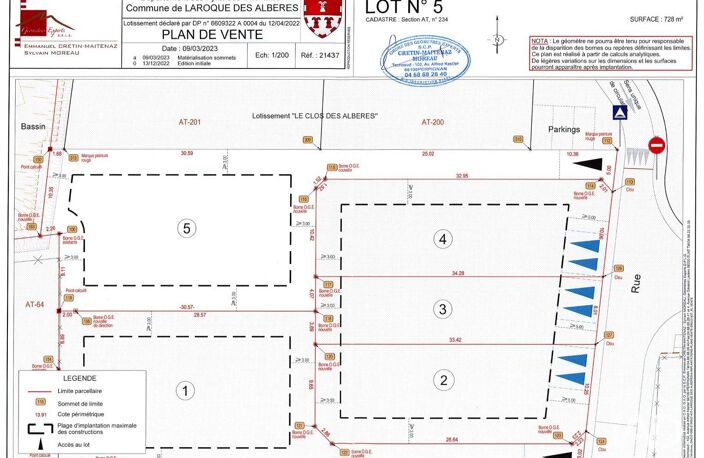 Vente Terrain 728 m&sup2; — photo 5