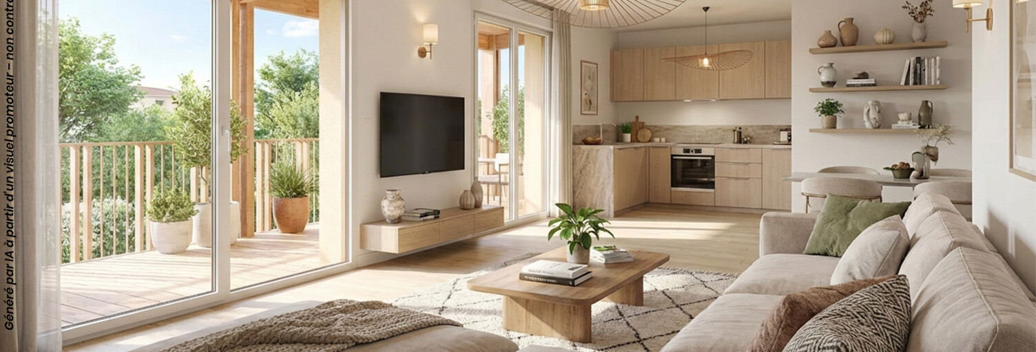 Appartement neuf T2, T3, T5 Pièce 37 à 100 m² à vendre à Toulouse (31000)