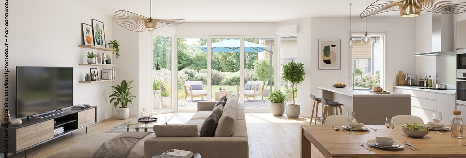 Appartement neuf T2, T3, T4 Pièce 40 à 75 m² à vendre à Bordeaux (33000)