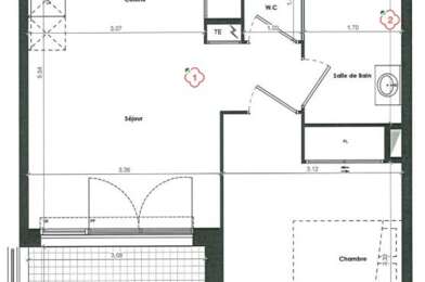 Appartement 2 pièces 189000 €