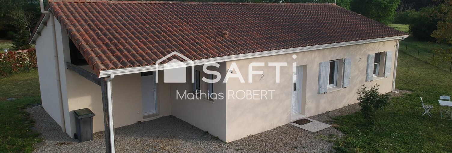 Maison 4 Pièces 103 m² à vendre à Fouqueure (16140)