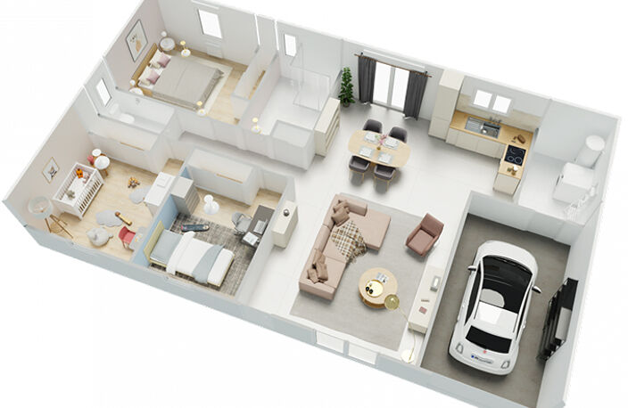 Vente maison à construire 84 m² Cours-de-Pile (24520) — photo 3
