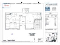 Toulouse Croix Daurade 31200 ,Agréable T4 Récent de 82.63m² -Cuisine séparée  terrasse de 10.1m² SANS FRAIS d'AGENCE 2 parking sous sol — photo 3