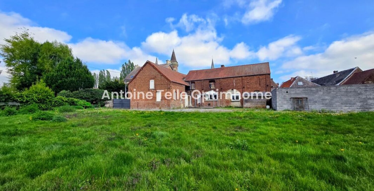 Poix du Nord 59218 - Ensemble immobilier (habitation, commerce, cour, terrain) sur 1620m² — photo 1