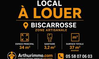 Commerce 2 Pièces 37 m² à louer à Biscarrosse (40600)