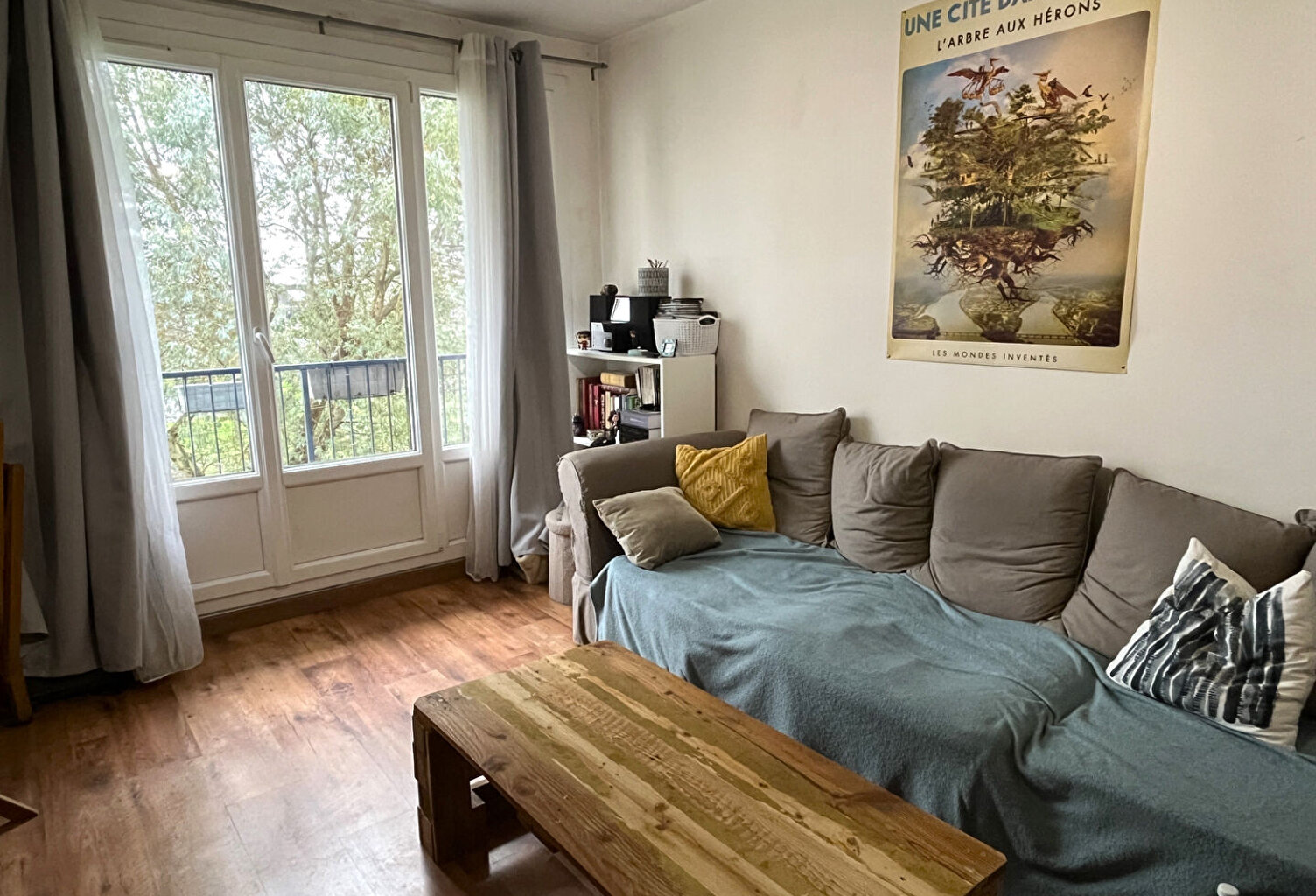 Appartement Nantes quartier Zola 2 pièces 1 chambre, avec balcon, parking et cave — photo 1