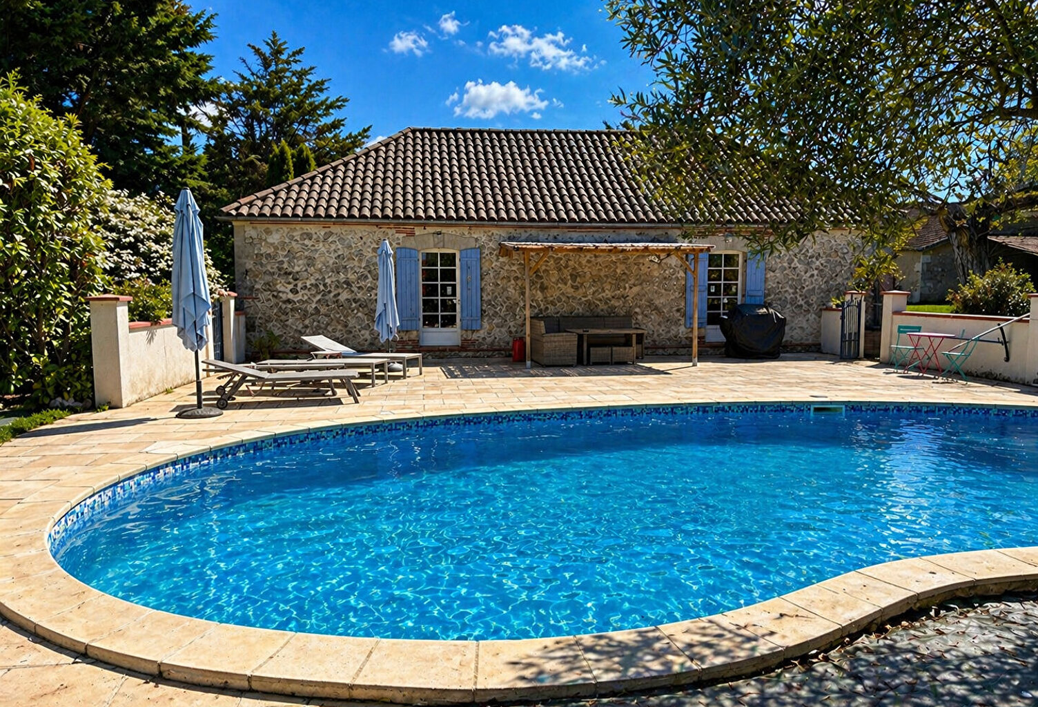 Propriété de charme avec maisons d'amis , granges et piscine — photo 1