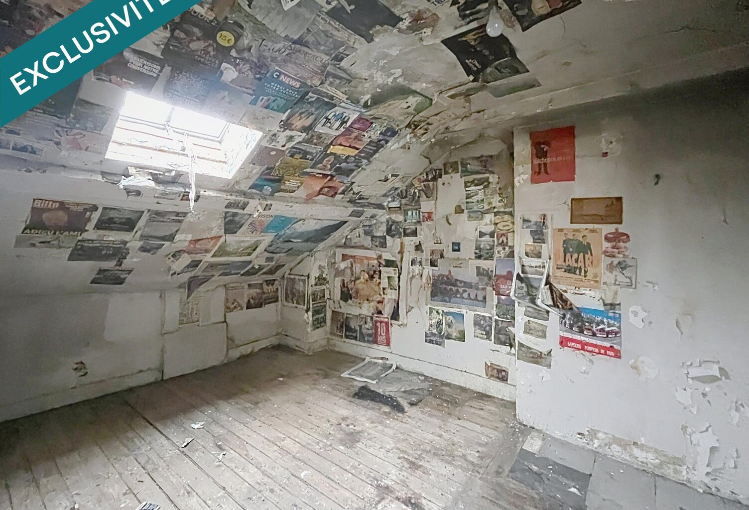 Paris 9   pièce de 11 m² au sol (6 m² Carrez) non louable. — photo 1
